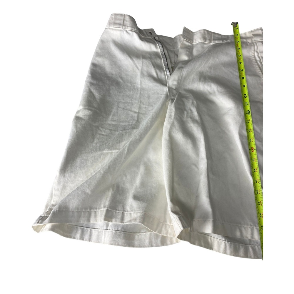 Dickies White 13" Loose Fit Work Shorts Size 38 High Rise Twill 42283WH